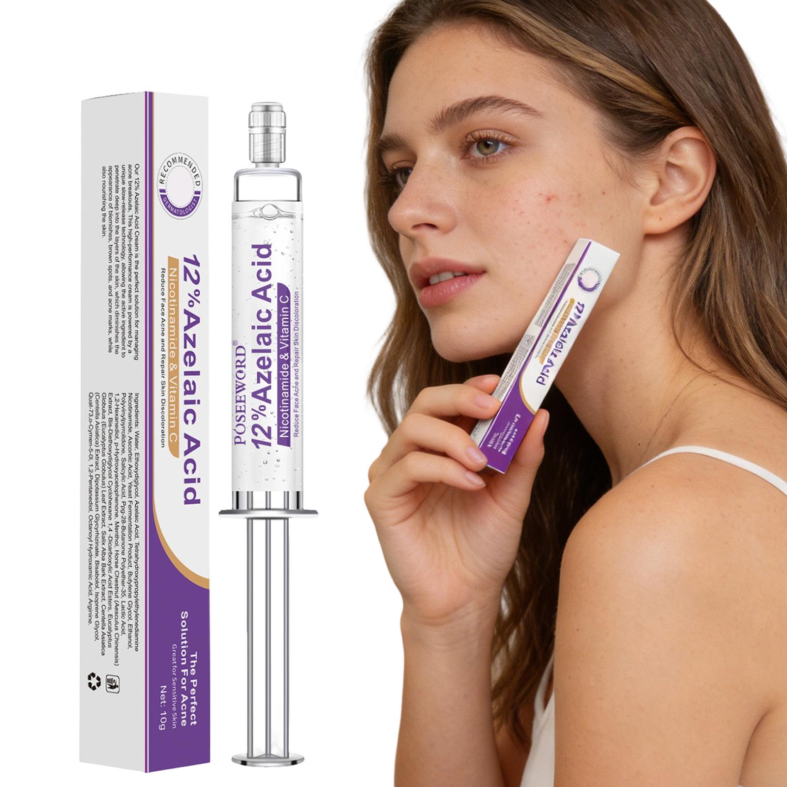 

12% Azelaic Facial Serum Skin Hyaluronic And Soothing And Brightening The Skin Tone 10ml One Size