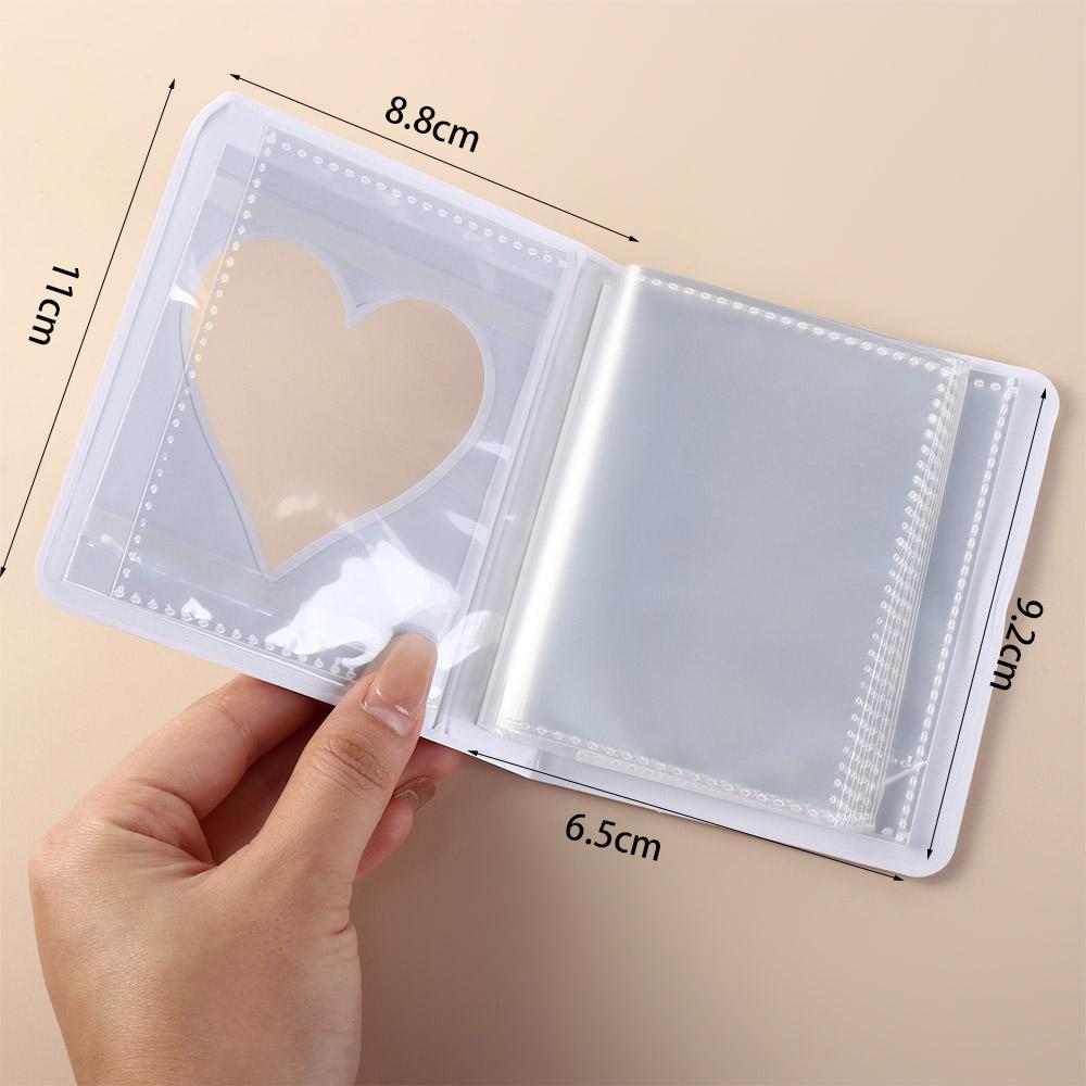 Cute Cartoon Bear Photo Album Pastic Waterproof Hollow Picture Storage Case Ins Anti-scratch Love Heart Photo Album protecting