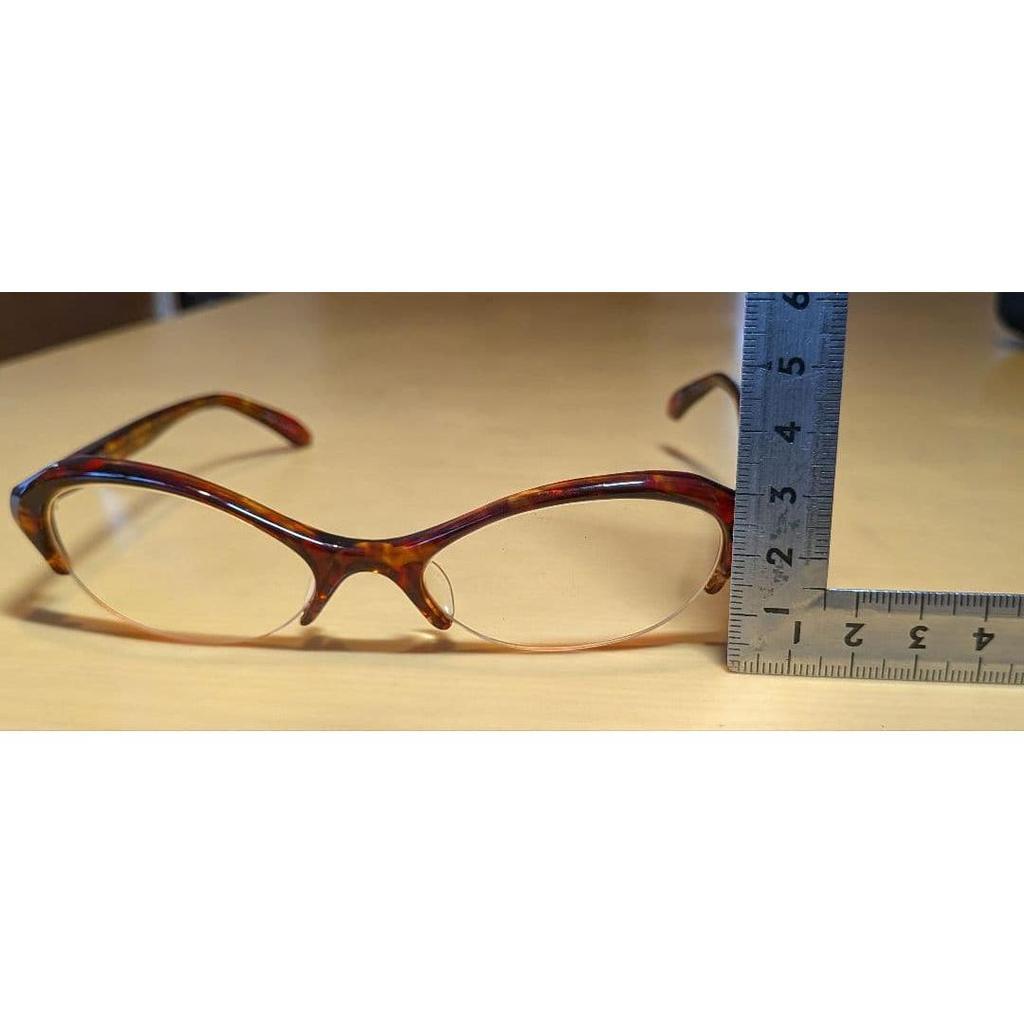 Used Lazy Red Tortoiseshell Pattern Butterfly,Blow-shaped Fashion Glasses