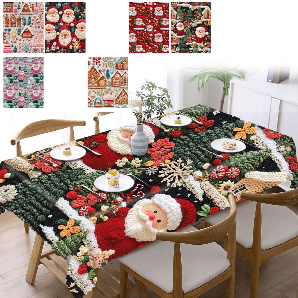 Christmas tablecloth rectangular lace tablecloth (lace)