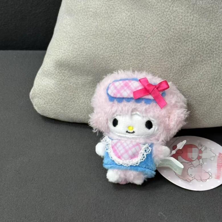 Cartoon Sheep Keychain Plush Toy With Bowknot Flower Crown For Kids And Collectors