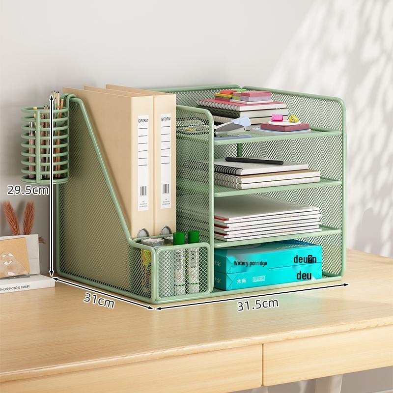 Multi-Layer Desktop File Organizer & Storage Rack