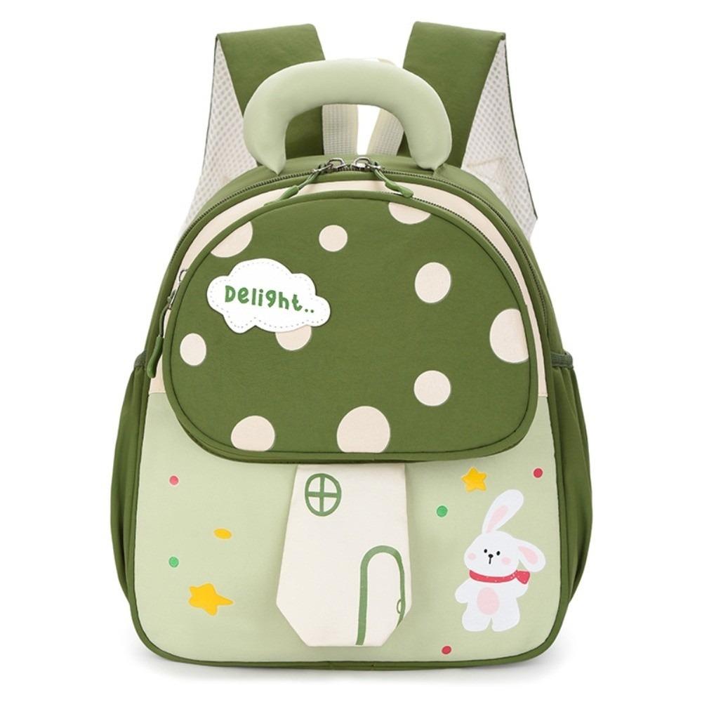 Cartoon Design 3D Mushroom Shape Backpack Lightweight Kindergarten Bookbag Preschool Use