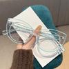 Fashion Designer Anti Blue Light Women Reading Glasses Prescription Glasses Optical Eyewear Single Focus Presbyopic Glasses+3.5