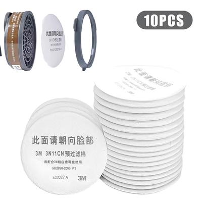 10Pcs 3N11 Filter Cotton For 3001/3301/3303/385 Gas Mask Cartridge 3200/308/1201 Dust Mask For Carpenter Builder Miner Polishing
