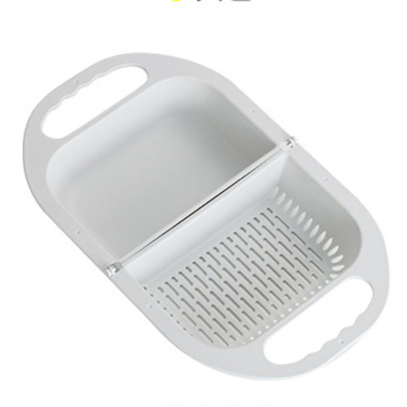 Tragbarer Faltbarer Abtropfkorb Kunststoff Gemüsewaschbecken Haushalt Waschen Aufbewahren Obstkörbe Siebe Küchenwerkzeuge