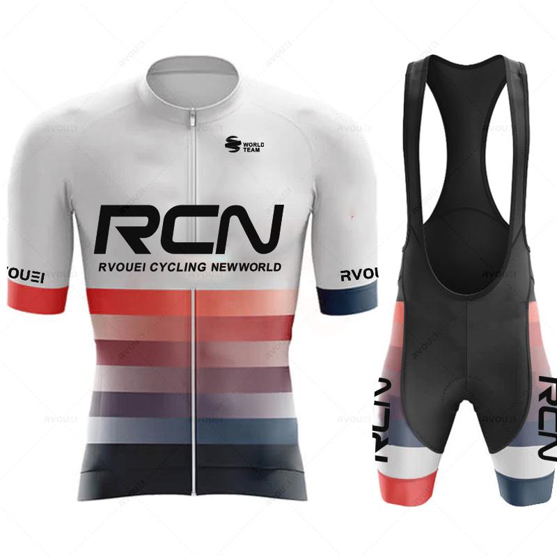 

2026 Summer Breathable Cycling Suit Set Rcn Team Man Summer MTB Cycling Clothing Short Sleeve Ropa Maillot Ciclismo Outdoor Riding Bike Uniform XS