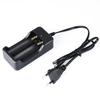 18650 Battery Charger EU Plug 2 Slots Smart Fast Charger 18650 14500 16340 26650 Lithium Battery Rechargeable Charging Device 1A