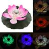 Solar Power LED Color Changing Flower Light Floating Flower Lamp Garden Pool Pond Light