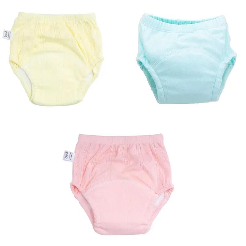 3 PEZZI/LOTE Colori Caramella Pantaloncini da Allenamento per Neonato Shorts Estivi per Bambino Pannolini di Stoffa Lavabili per Maschio e Femmina Pannolini Riutilizzabili Mutandine per Lattante