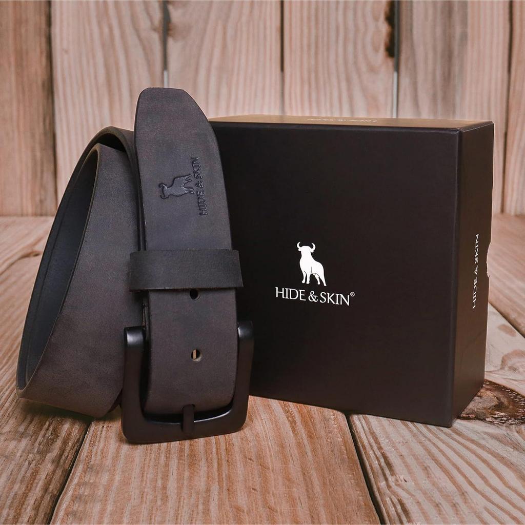 Top Grain Genuine Leather Handmade | Cowboy Belt for Men | 46 Inches Length | Adjustable Size Fits Waist 28-40 Inches