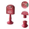Christmas Sculpture Mailbox Statue Collection Crafts Gift Artwork Resin Figurine Ornament for Office