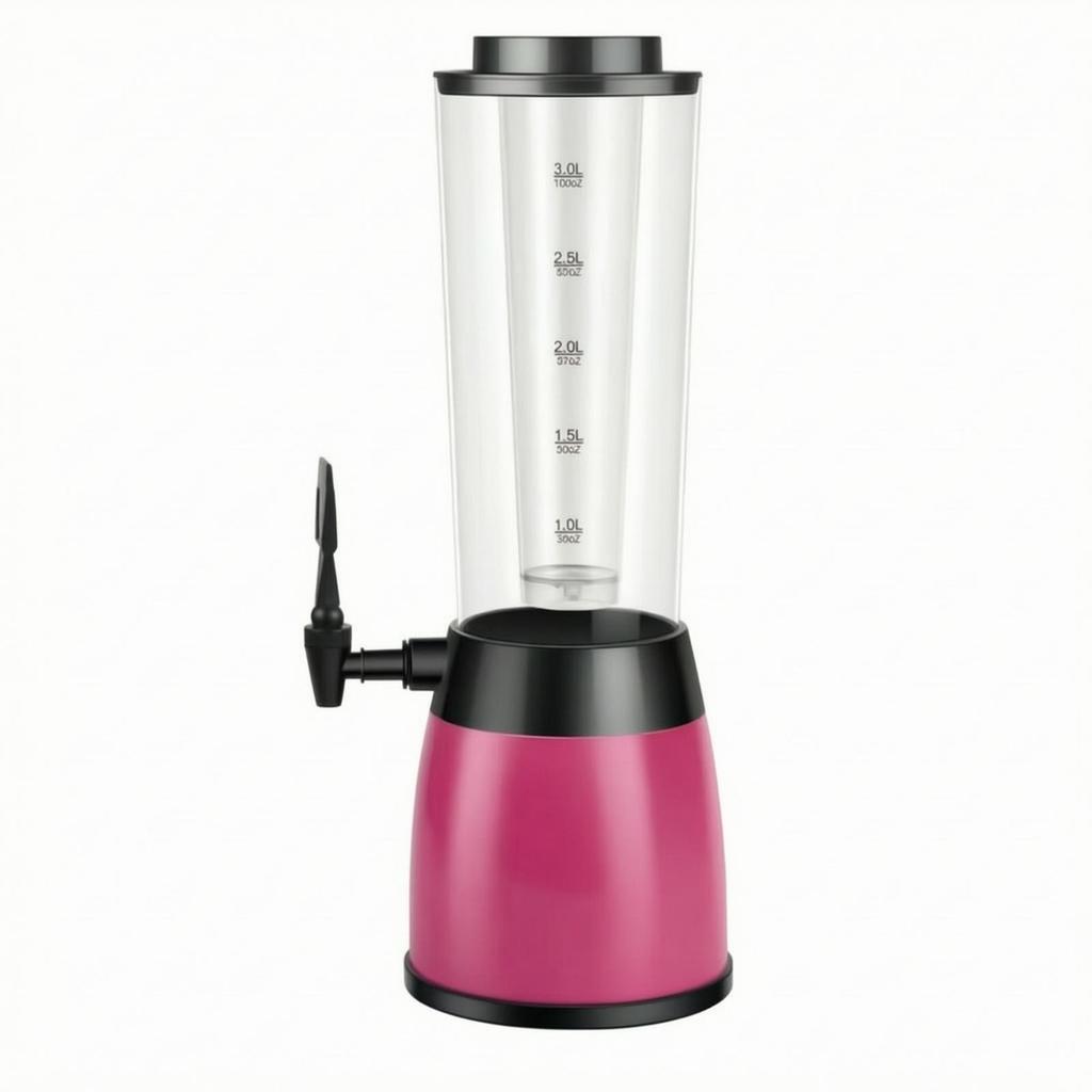 Beverage Dispenser with Spigot Clear Beer Draft-Style Sturdy for Hosts