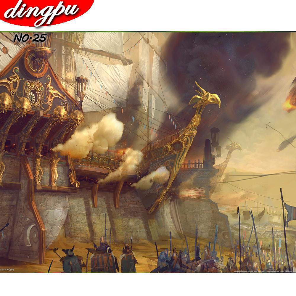 DINGPU Full Round Drill 5D DIY Diamond Painting "Flower " Embroidery Cross Stitch 5D Home Decor Gift