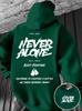 Go ahead "Printed hoodie, geometric breathable polyester kangaroo pocket