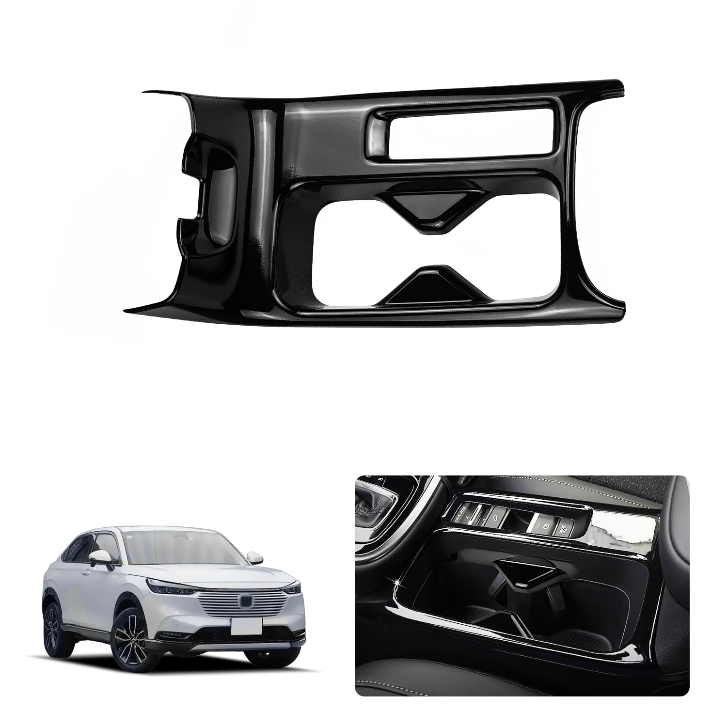 

Панель подстаканника SANQUUQOO для Honda Vezel Эта панель интерьера является аксессуаром цвета «черный рояль» для нового Vezel и RV RV3/RV4/RV5/RV6. ряд.