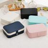 PU Leather Jewelry Box Small Size Travel Jewelry Organizer Portable Jewelry Box  Travel Use
