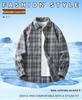 Men's Retro Plaid Long Sleeve Shirt - Casual Fashion Jacket for Autumn and Spring