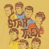 Star Trek Mens Retro Illustrated Crew T-Shirt