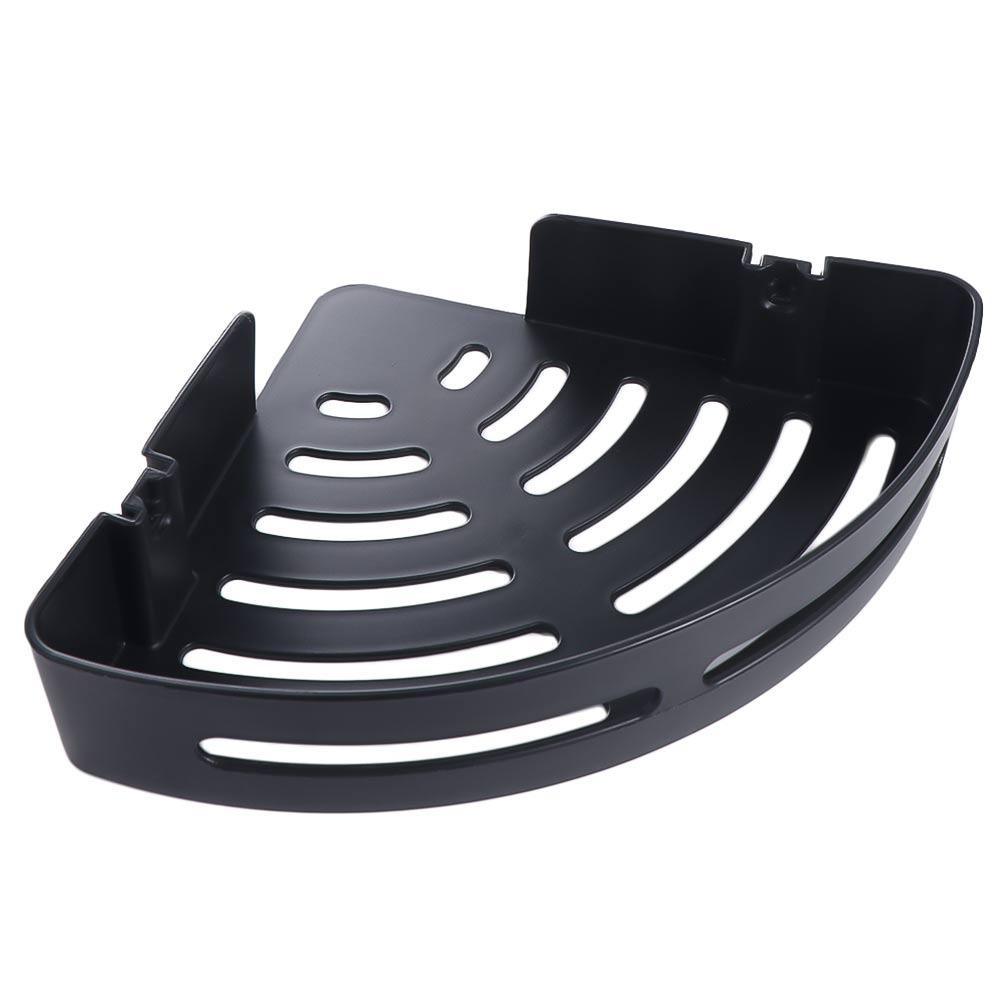 Wall Mounted Corner Storage Shelf Plastic Wall Shower Shampoo Rack  Bathroom