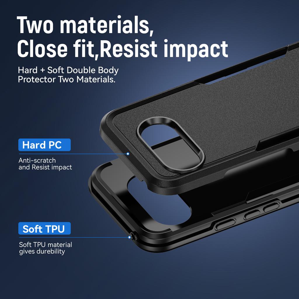 Etui na Google Pixel 9a PC+TPU Wojskowa Ochrona przed Upadkiem Pokrowiec na Telefon