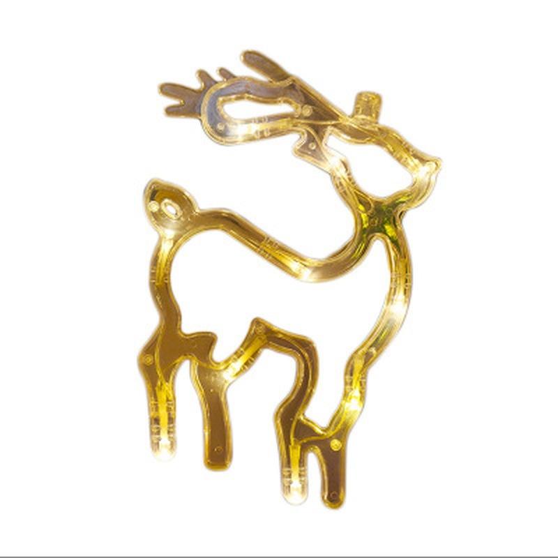 Elk Bell String Light LED Christmas Decor for Home Hanging Garland Christmas Tree Decor Ornament Xmas Gift New Year