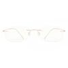 Smartbuy Collection Men Rimless Rectangle Gold Eyeglasses Ttgv01