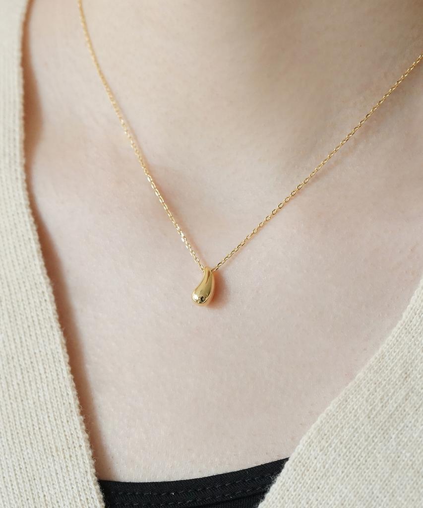 Alleun Silver 925 Teardrop Chain Silver Necklace