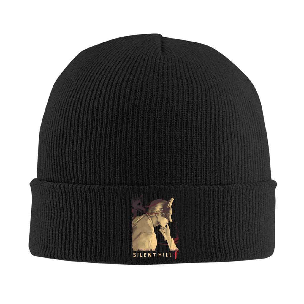 Silent Hill F Blossom Art Knitted Hat Womens Unisexs Beanie Winter Hats Acrylic Hip Hop Caps