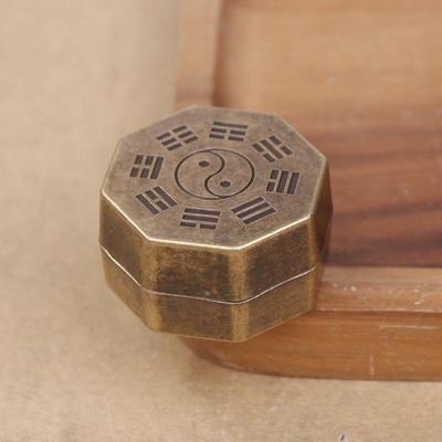 The Eight Diagrams Sandalwood Incense Stove Copper Alloy Mini Incense Stove With Stainless Steel Incense Holder Incense Pan