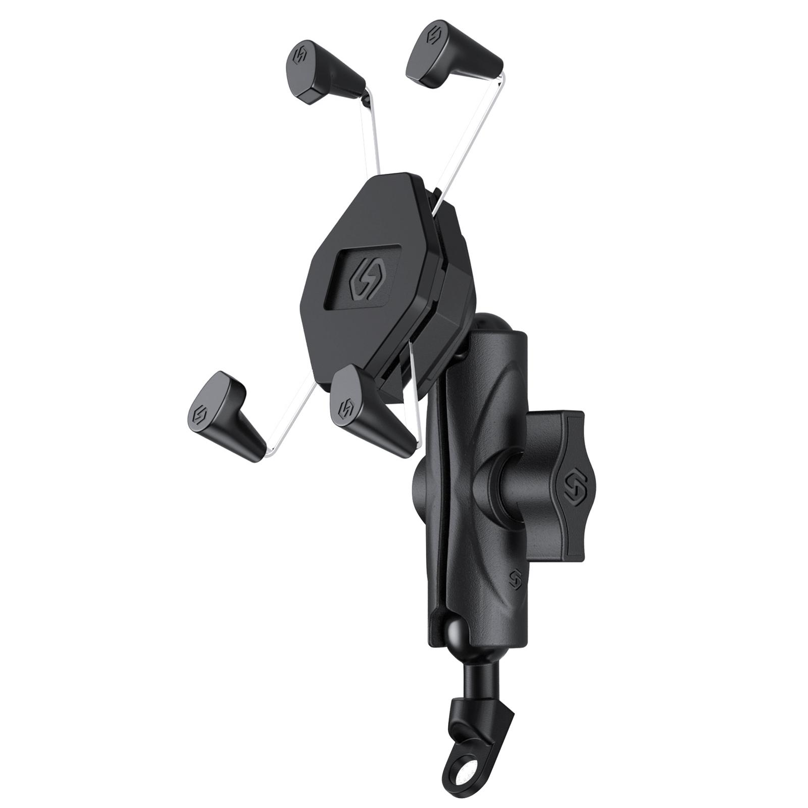 

Держатель для беспроводной зарядки телефона на мотоцикле в форме буквы X из алюминиевого сплава 13.5*5.5cm,rearview чёрный