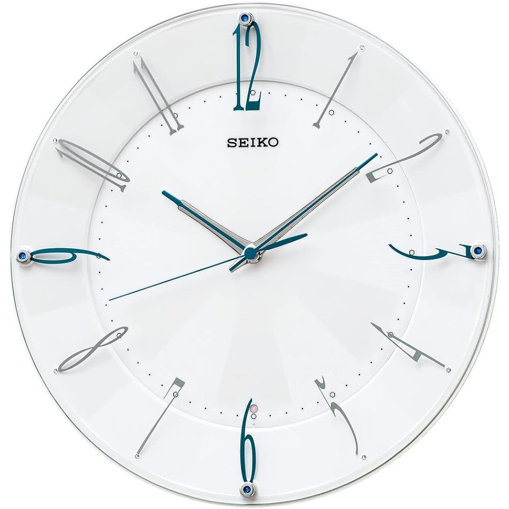 Seiko Clock Wall Clock Radio-Controlled Analog White Pearl KX214W SEIKO 32.7 × 4.6 cm