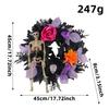 45 cm Seasonal Wreath for Door Wall Window or Porch Use with Dark Finish Round Shape and Entry Area Placement during Seasonal Change