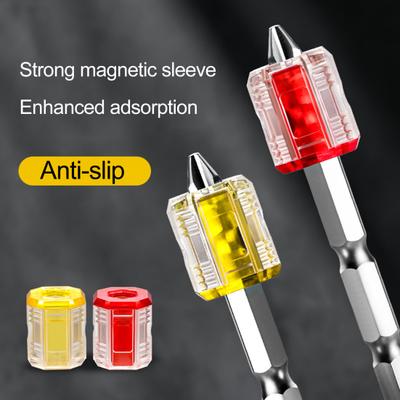Magnetizer Ring for Screwdriver Bits Instant Magnetization Removable Magnetic Driver Screw Catcher