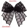Dark Mesh Spiderweb Hair Clip With Fabric Center Detail, Gothic Hair Accessory for Costume Parties, Dance Outfits, Daily Styling, and Gift Giving