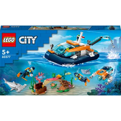 LEGO City 60377 Barco de Mergulho de Exploração, Cores Misturadas