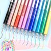 24-color erasable ballpoint pen, retractable erasable ballpoint pen, 0.7mm fine point, with eraser. Erase mistakes when drawing, taking notes in a