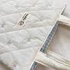 Korean Style Quilted Bow Embroidery Handheld Canvas Handbag for Women 2026 New