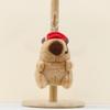 Capybara Cook Plush Pendant Toy Keychain Stuffed Doll Bag Decoration Gift Kids