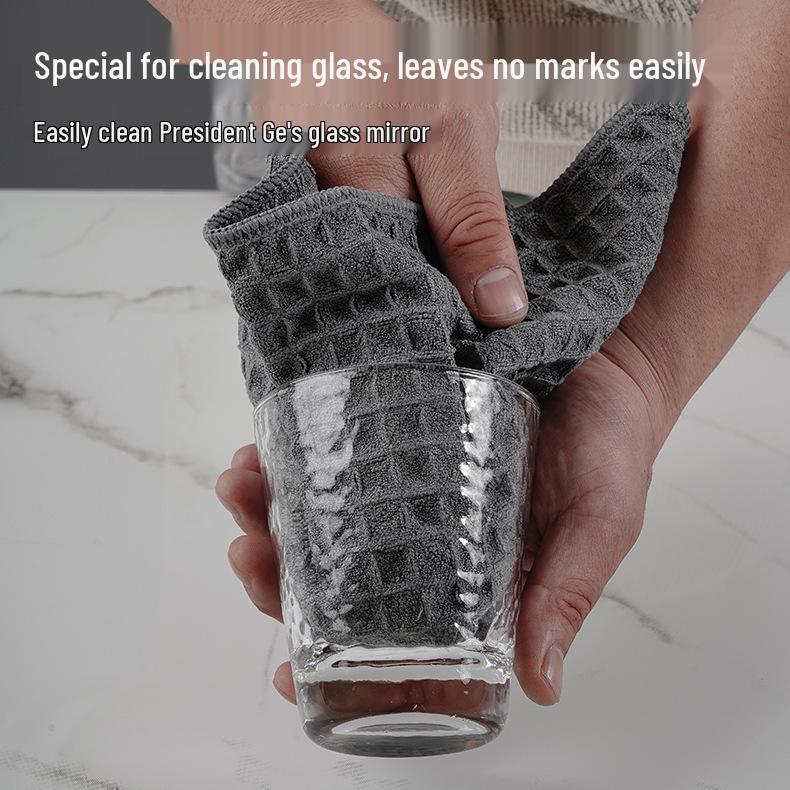 Barista Special Quick-Dry Lint-Free Cleaning Cloth for Coffee Machines, Absorbent Towel for Milk Tea Shops