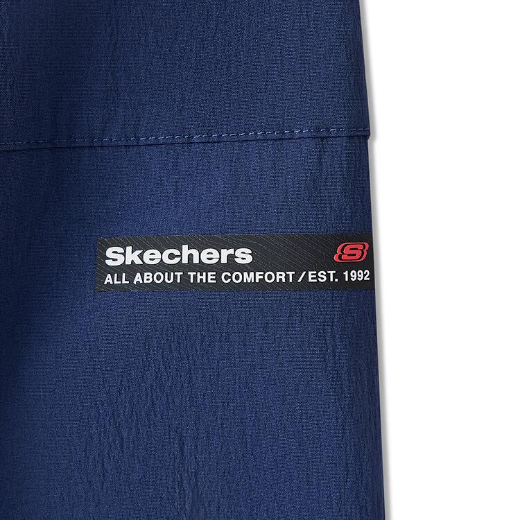 Skechers Fashionable Comfortable Versatile Loose Fit Lace-Up Casual Pants Men Bottoms Navy-Blue L225M115-00DU