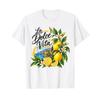 La Dolce Vita Lemon Italian Summer Limoncello Amalfi Coast T Shirt Vintage Casual Slightly Homme Soft Breathable Stylish