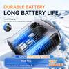 Waist Hanging Portable Fan USB Rechargeable, 3 Speed Adjustable Strong Wind, Emergency Light & Long Battery Life Outdoor Fan