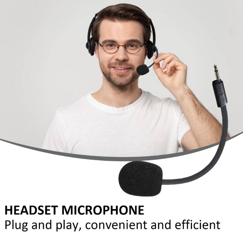 Microphones Replacement Mic for Quantum 400 Gaming Headsets, Detachable Headphones Mic Boom