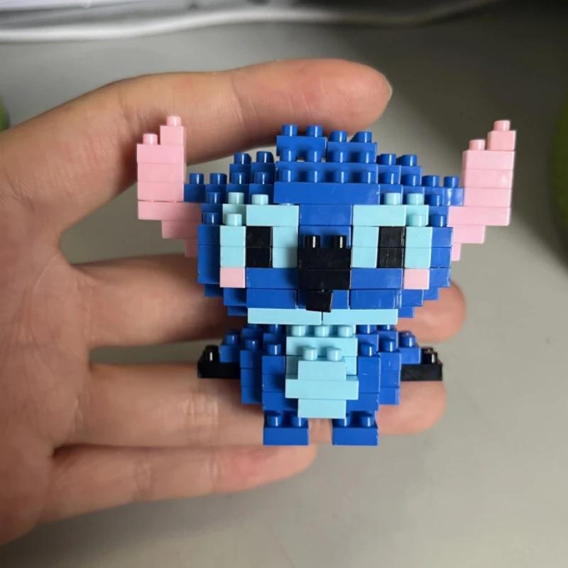 Stitch Building Blocks Anime Kawaii Cartoon mini Action Children's Figures Blocks Bricks Assemble DIY Toys Gift for Kids