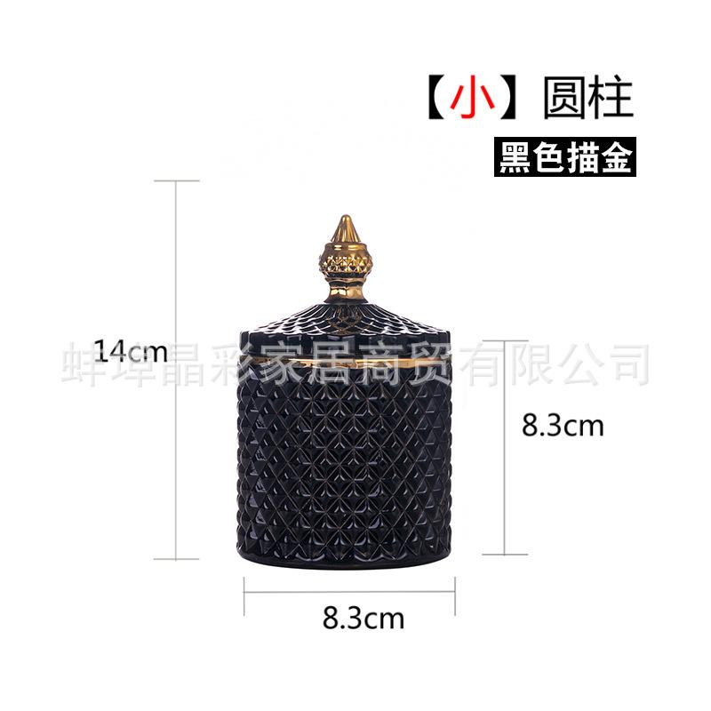 Transparent Butterfly Glass Storage Jar Jewelry Box with Lid Wedding Candy Gift Jar Candle Aromatherapy Bottle Cabinet Decor New