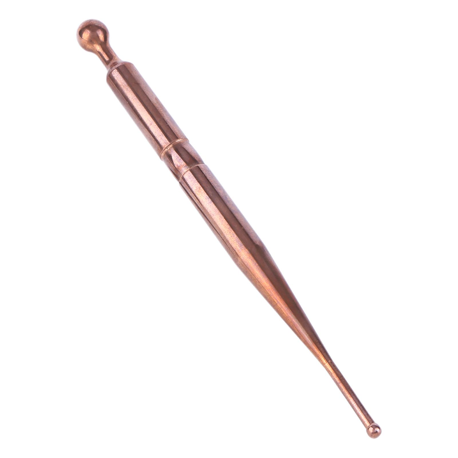 Pure Copper Acupressure & Massage Wand Handmade Trigger Point Massage Acupressure Pen for Muscle Relief коричневый