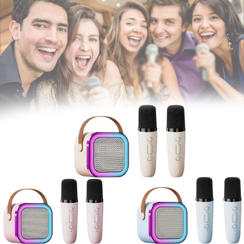 Portable K12 Bluetooth Speaker With Wireless Microphone Ideal For Outdoor Ktv And Home Singing