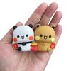Urocze Figurki Bubu i Dudu Dekoracje na Szczęście Zostań Bogaty Yier Akcesoria Niedźwiedź Panda Wystrój Domu Kawaii Ornamenty do Wnętrza Samochodu