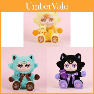 Cute Purple Moon Ghost Cat Plush Toy Cartoon Soft Doll For Kids And Collectors